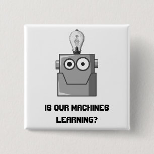 Spaß für maschinelle Lerntechnologie Button