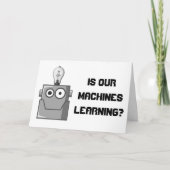 Spaß für maschinelle Lerntechnologie Karte (Vorderseite)