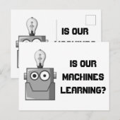 Spaß für maschinelle Lerntechnologie Postkarte (Vorne/Hinten)