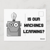 Spaß für maschinelle Lerntechnologie Postkarte (Rückseite)