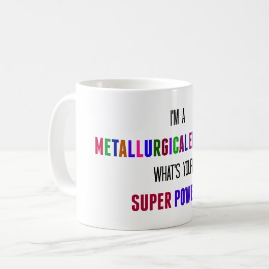 Spaß für Metallurgie Kaffeetasse (Vorderseite Links)