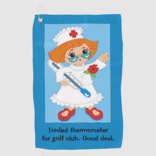 Spaß für pensionierte Krankenschwester die Liebe Golfhandtuch