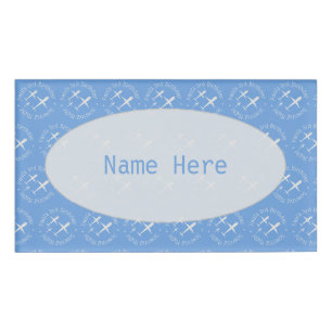 Spaß für Personalisierte Kinderflieger, blau Namenschild