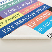 Spaß für personalisierte, sonnige Rentenvorschrift Sherpadecke (3/4)