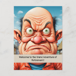 Spaß für Rentenzahlungen Meilenstein Postkarte