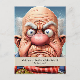 Spaß für Rentenzahlungen Meilenstein Postkarte