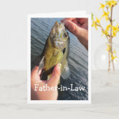 Spaß für Schwiegervater - Geburtstag individuell g Karte (Gelbe Blume)