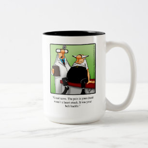 Spaß für sonnige medizinische Arbeitsstätten Zweifarbige Tasse