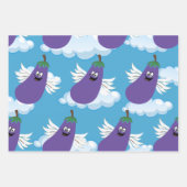 Spaß für sonnige Pflanzenarten Karikatur Geschenkpapier Set (Vorderseite 2)