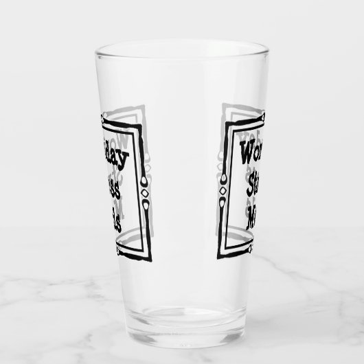 Spaß für Stress am Arbeitsplatz Glas (Links)