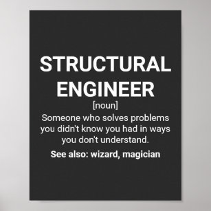Spaß für Strukturingenieurdefinitionen Poster