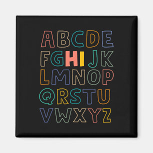 Spaß für Vorschule Kindergarten Hi Alphabet Zurück Magnet