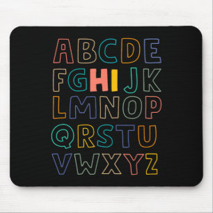 Spaß für Vorschule Kindergarten Hi Alphabet Zurück Mousepad