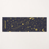 Spaß Galaxy weit weg Personalisierter Weltraum Yogamatte (Vorderseite (Horizontal))