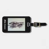 Spaß Galluping Pferd, das auf Gepäckumbau zeichnet Gepäckanhänger (Vorderseite horizontal)