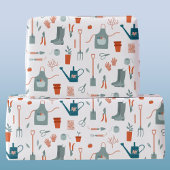 Spaß Gartenarbeit Geschenkpapier
