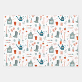 Spaß Gartenarbeit Geschenkpapier Set (Vorderseite 2)