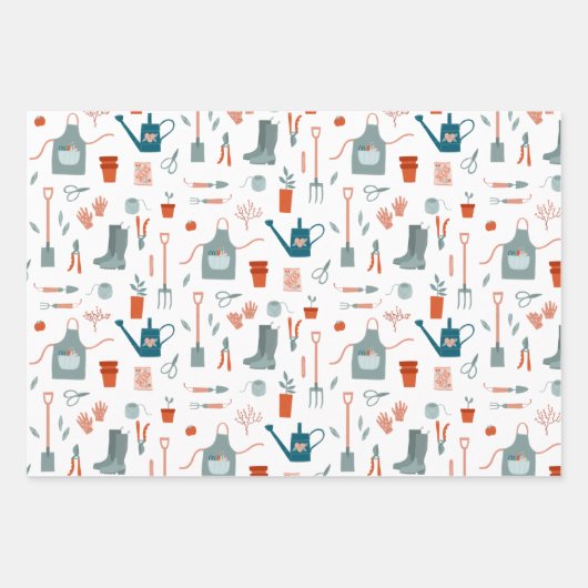 Spaß Gartenarbeit Geschenkpapier Set (Vorderseite 2)
