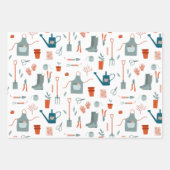 Spaß Gartenarbeit Geschenkpapier Set (Vorderseite)