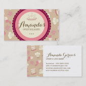 Spaß-Gebäck-Kochs-Geschäfts-Karten Visitenkarte (Vorne/Hinten)