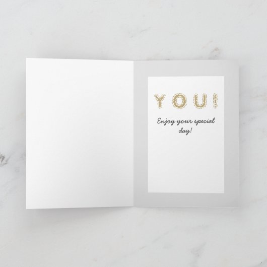 Spaß, Geburtskarte des Menschen Karte (Innenseite)