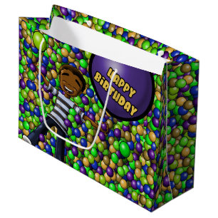 "Spaß-Geburtstags-Geschenk-Tasche - groß, glatt Große Geschenktüte