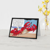 Spaß Geburtstagskarte mit zwei Krebsen Karte (Gelbe Blume)