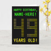 Spaß, Geeky, Nerdy "49 JAHRE ALT!" Karte (Gelbe Blume)