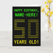 Spaß, Geeky, Nerdy "50 JAHRE ALT!" Geburtskarte Karte (Gelbe Blume)