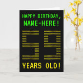 Spaß, Geeky, Nerdy "59 JAHRE ALT!" Geburtskarte Karte (Gelbe Blume)