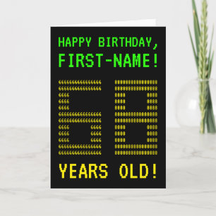 Spaß, Geeky, Nerdy "68 JAHRE ALT!" Geburtskarte Karte
