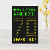 Spaß, Geeky, Nerdy "70 JAHRE ALT!" Geburtskarte Karte (Gelbe Blume)