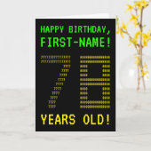 Spaß, Geeky, Nerdy "78 JAHRE ALT!" Geburtskarte Karte (Gelbe Blume)