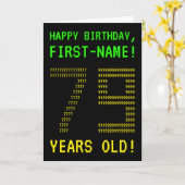 Spaß, Geeky, Nerdy "79 JAHRE ALT!" Geburtskarte Karte (Gelbe Blume)