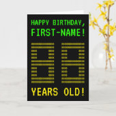 Spaß, Geeky, Nerdy "88 JAHRE ALT!" Geburtskarte Karte (Gelbe Blume)