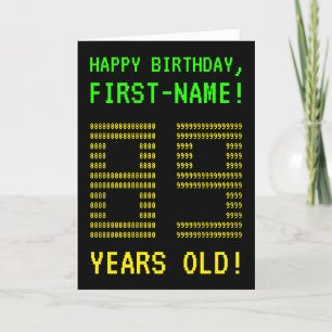 Spaß, Geeky, Nerdy "89 JAHRE ALT!" Geburtskarte Karte