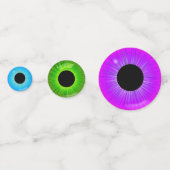 Spaß gefärbt Eye Iris in 3 Farben Tabelle Confetti Konfetti (Vorderseiten)