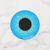 Spaß gefärbt Eye Iris in 3 Farben Tabelle Confetti Konfetti (Klein Vorderseite)