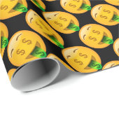 Spaß-Geld Emoji Geschenkpapier (Rolleneckpunkt)