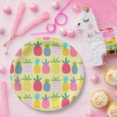 Spaß gemusterte Ananas Pappteller (Party)