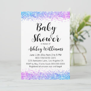 Spaß Gender Reveal Sprinkle Baby Shower Einladunge Einladung