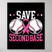Spaß Gerettet Brustkrebs-Aw des 2. Baseball-Spiele Poster (Vorne)