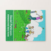 Spaß Geschenk für Golfer. Der Golfspieler hat ein Puzzle (Horizontal)