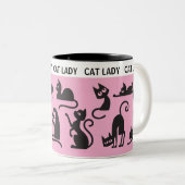 Spaß Geschenk! Perfect Cat Lady Zweifarbige Tasse (VorderseiteRechts)