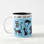 Spaß Geschenk! Perfect Cat Lady Zweifarbige Tasse (Links)