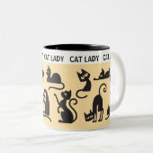 Spaß Geschenk! Perfect Cat Lady Zweifarbige Tasse (VorderseiteRechts)