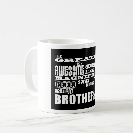 Spaß-Geschenke für Brüder: Bester Bruder Kaffeetasse (Vorderseite Links)