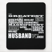 Spaß-Geschenke für Ehemänner: Bestster Ehemann Mousepad (Vorne)