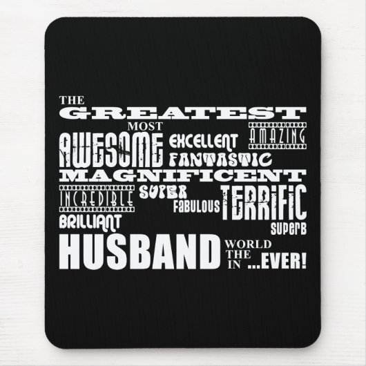 Spaß-Geschenke für Ehemänner: Bestster Ehemann Mousepad (Vorne)