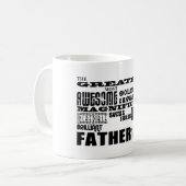Spaß-Geschenke für Väter: Bestster Vater Kaffeetasse (Vorderseite Links)
